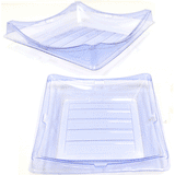Restaurant Wholesale Disposable Clear Sushi Containers 7.2x7.2x1.4 (SAMPLE)