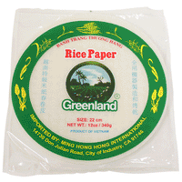 Restaurant Wholesale GREENLAND RICE PAPER 22CM  (44 bags)