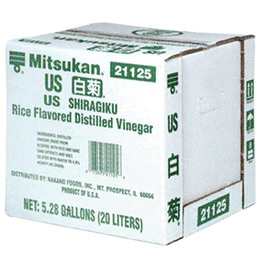 Restaurant Wholesale US Shiragiku Rice Flavored Distilled Vinegar (5.28 gallons)
