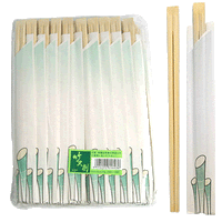 Restaurant Wholesale Bamboo Tensoge Chopsticks 8″ With Envelope (2400 pcs)