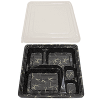 Restaurant Wholesale Disposable Bento Boxes- 8.2x8.2x1.6 (400 Sets)