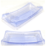 Restaurant Wholesale Disposable Clear Sushi Containers 9.4x4.5x1.4 (300 Sets)