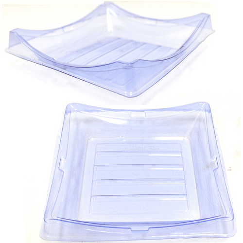 Restaurant Wholesale Disposable Clear Sushi Containers 7.2x7.2x1.4 (300 Sets)