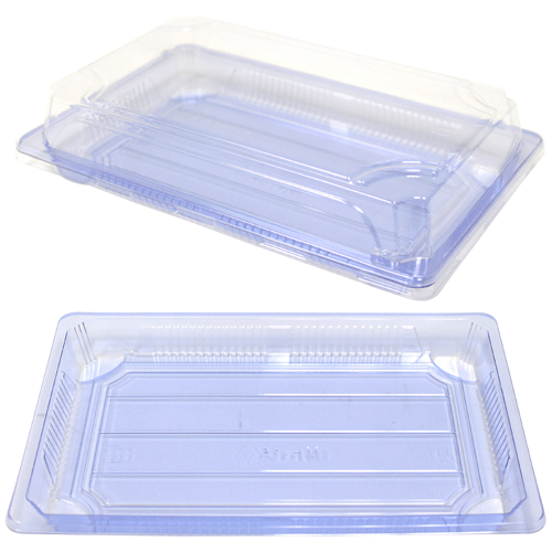 Restaurant Wholesale Disposable Clear Sushi Containers 8.4x5.5x1.7