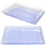 Restaurant Wholesale Disposable Clear Sushi Containers 8.4x5.5x1.7 (500 Sets)