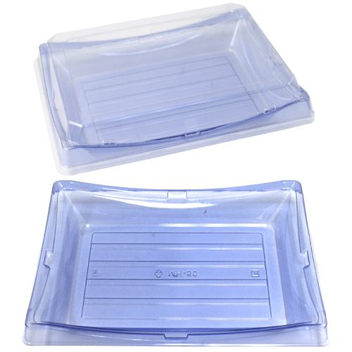Restaurant Wholesale Disposable Clear Sushi Containers 9.4x7.2x1.5 (200 Sets)