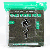 Restaurant Wholesale Yaki Sushi Nori (Roasted Seaweed) Green (500 Full Sheets)