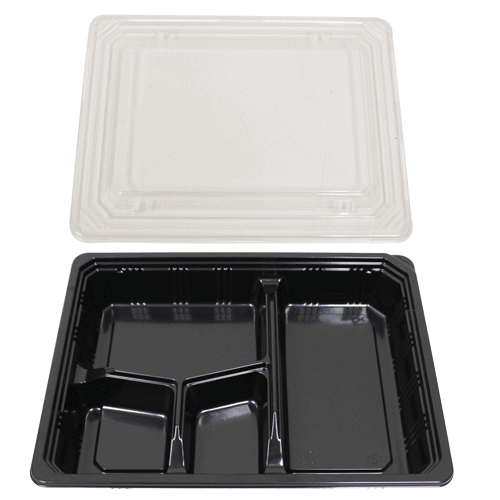 Restaurant Wholesale Disposable Bento Boxes 9.5x7.1x1.8 (300 Sets)