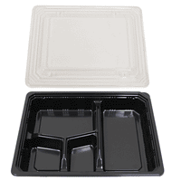 Restaurant Wholesale Disposable Bento Boxes 9.5x7.1x1.8 (300 Sets)